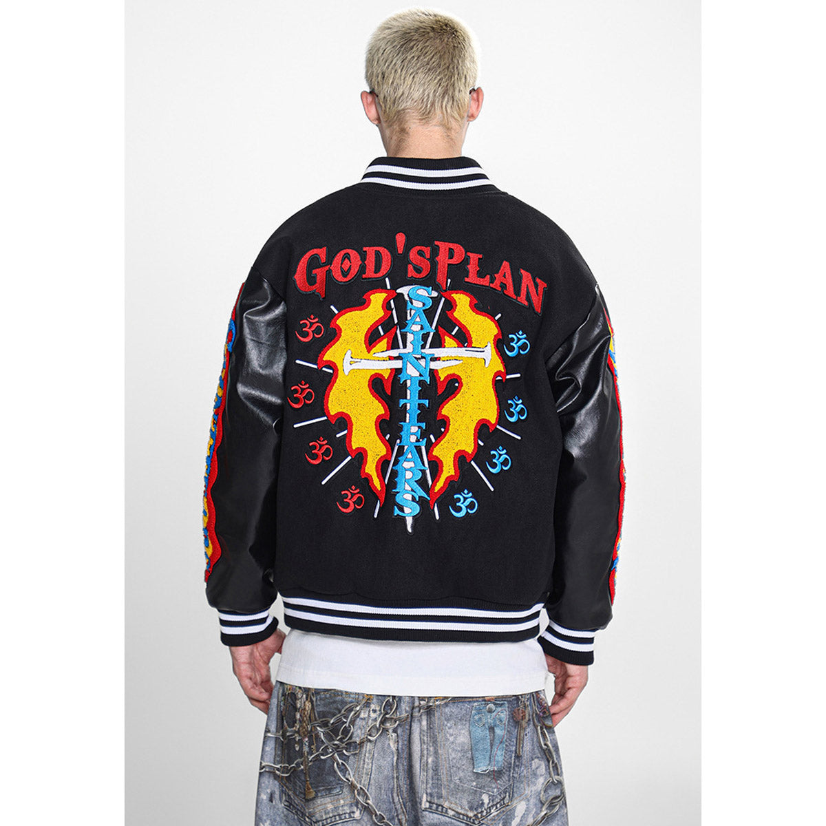 Unisex Baseball Jersey Saint Michael Baseball Jacket
