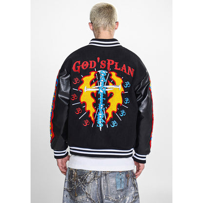 Unisex Baseball Jersey Saint Michael Baseball Jacket