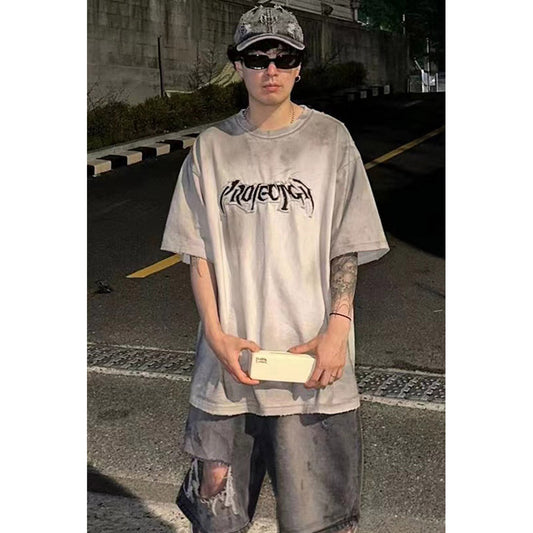 Unisex T-Shirts Project GR Grailz Embroidery Dirty T-Shirts