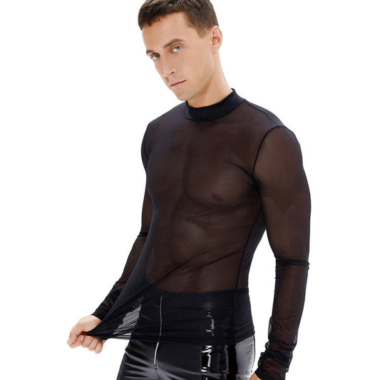 Men's Body Shaping Waistband Belly Shaping Mesh Fabric Body Shaping Top