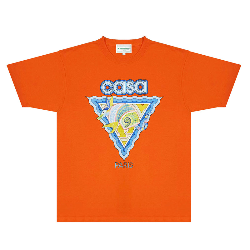 Casablanca T Shirts Fashion Print Street
