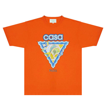 Casablanca T Shirts Fashion Print Street