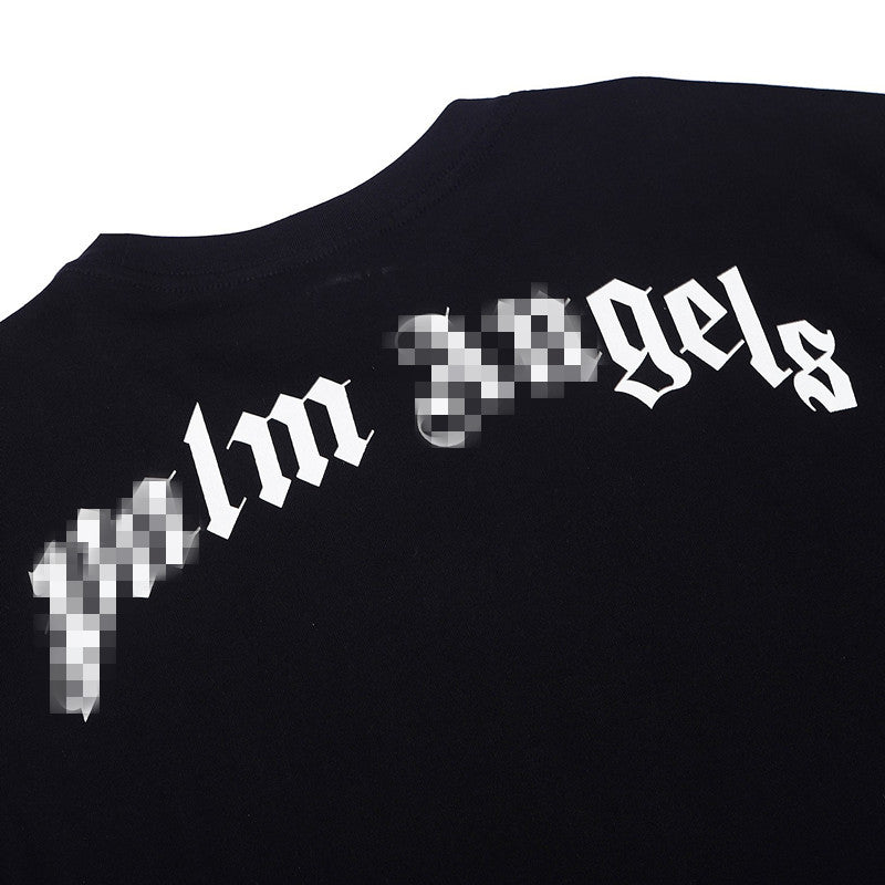 Palm Angels T Shirts Angel Broken Head Heart Printing Short Sleeve T-shirt Men's Loose