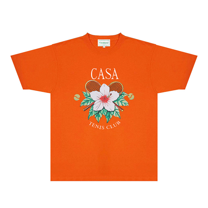 Casablanca T Shirts Fashion Print Street