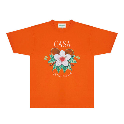 Casablanca T Shirts Fashion Print Street