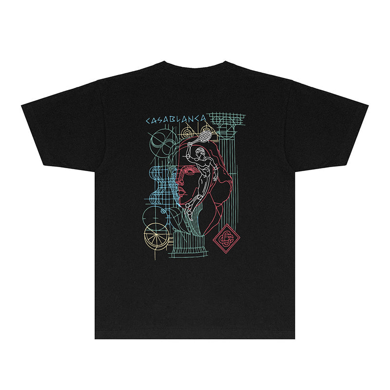 Casablanca T Shirts Fashion Print Street