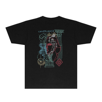 Casablanca T Shirts Fashion Print Street