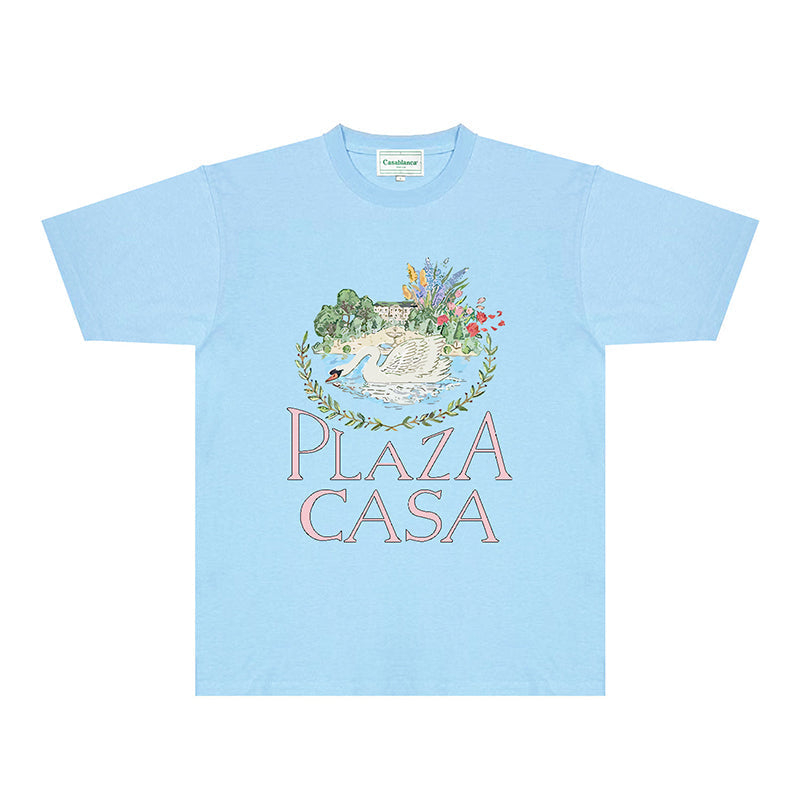 Casablanca T Shirts Fashion Print Street
