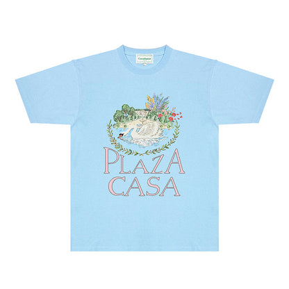 Casablanca T Shirts Fashion Print Street
