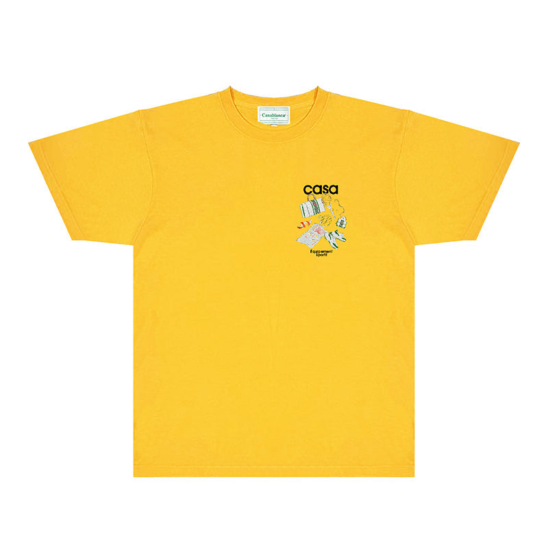 Casablanca T Shirts Fashion Print Street