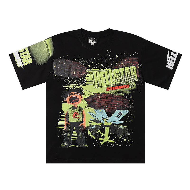 Hellstar T Shirts Retro abstract print