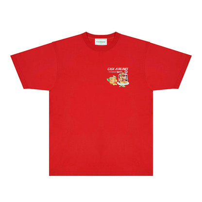 Casablanca T Shirts Fashion Print Street
