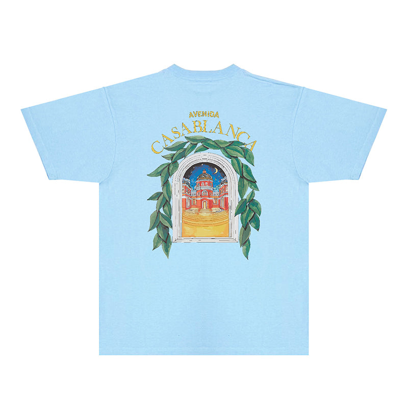 Casablanca T Shirts Fashion Print Street