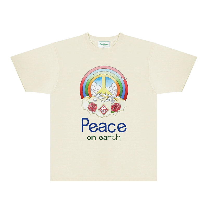 Casablanca T Shirts Fashion Print Street