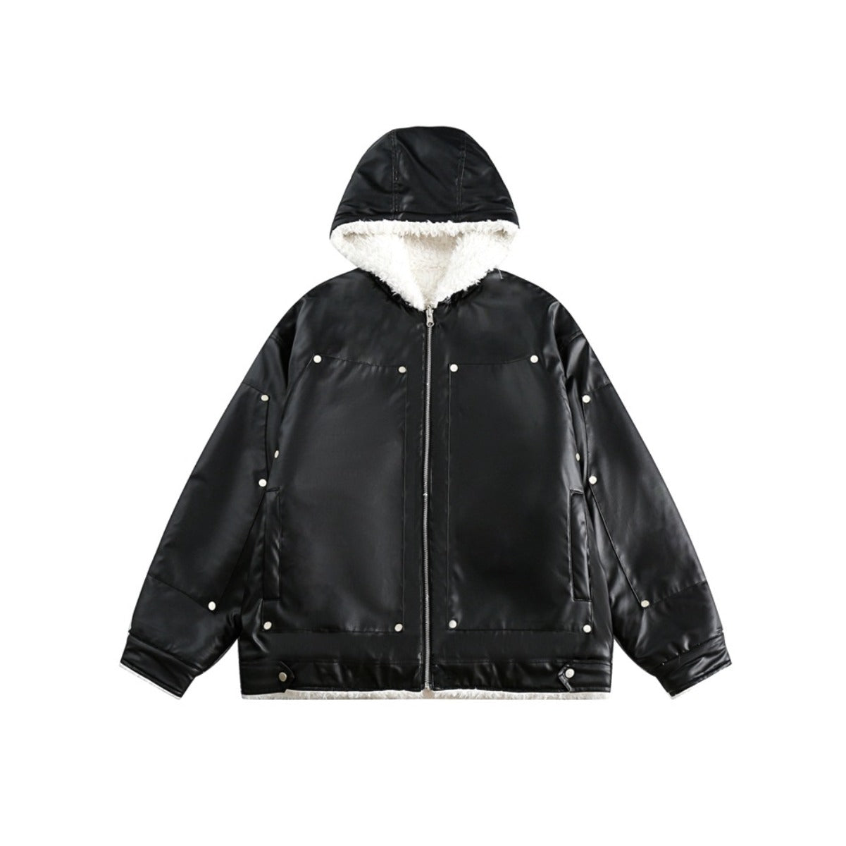 Unisex Coat Retro Loose Double-Sided Winter Coat