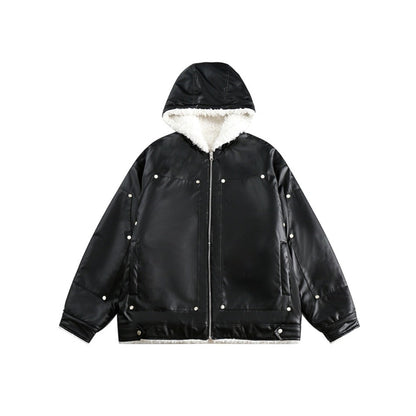 Unisex Coat Retro Loose Double-Sided Winter Coat