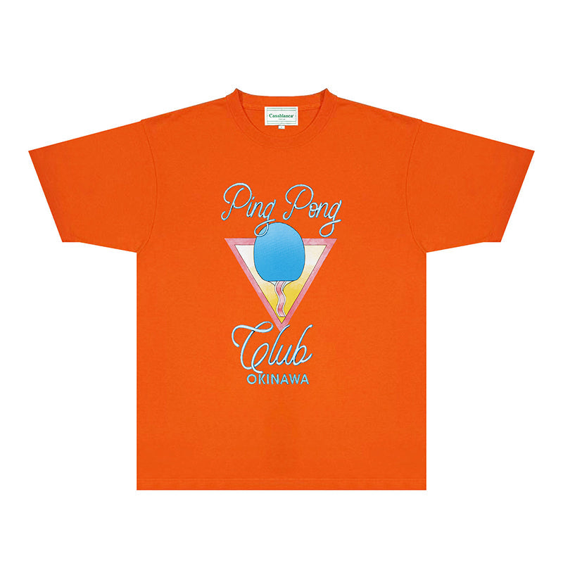 Casablanca T Shirts Fashion Print Street