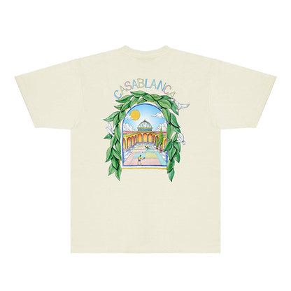 Casablanca T Shirts Fashion Print Street