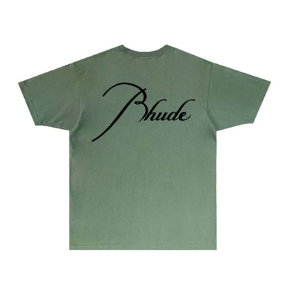 Rhude T Shirts Printed Trendy Pure Cotton