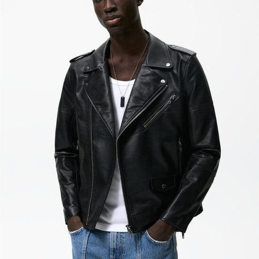 Men Motorcycle Jacket Faux Leather Motorcycle Jacket Jacket 3427/300