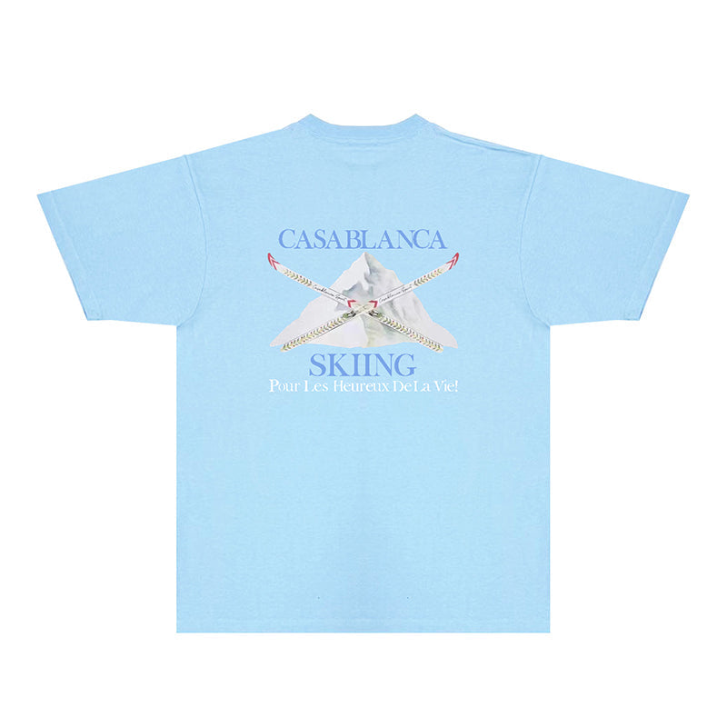 Casablanca T Shirts Fashion Print Street