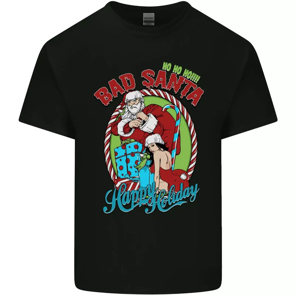 Christmas Bad Funny Xmas Mens Cotton T-Shirt Tee Top