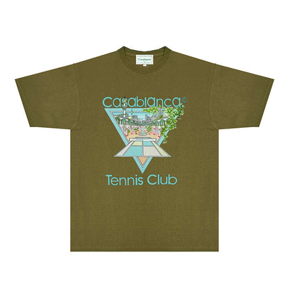 Casablanca T Shirts Fashion Print Street