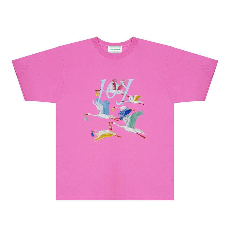 Casablanca T Shirts Fashion Print Street