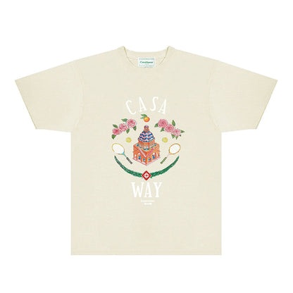 Casablanca T Shirts Fashion Print Street