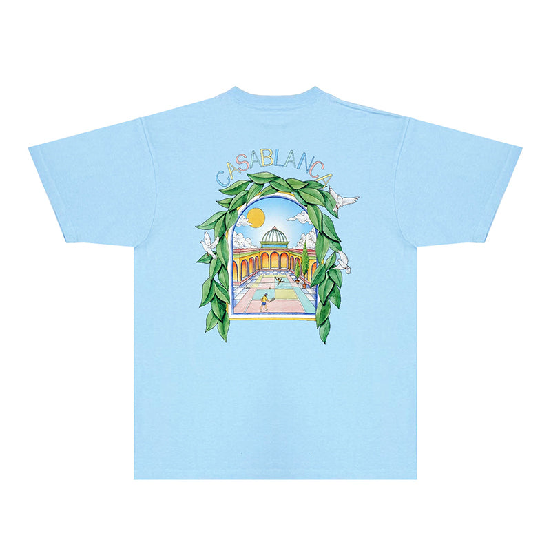 Casablanca T Shirts Fashion Print Street