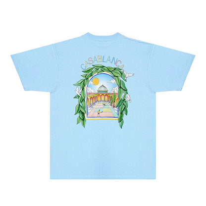 Casablanca T Shirts Fashion Print Street