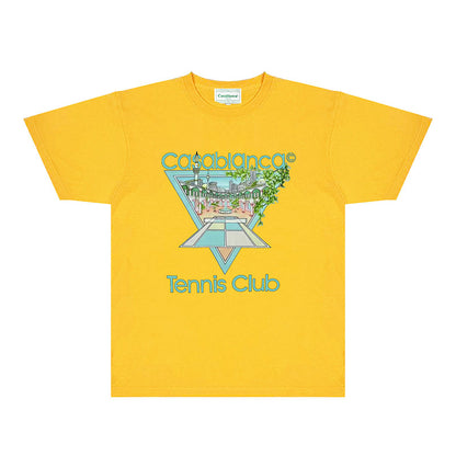Casablanca T Shirts Fashion Print Street