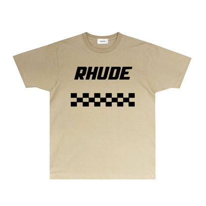 Rhude T Shirts Printed Trendy Pure Cotton