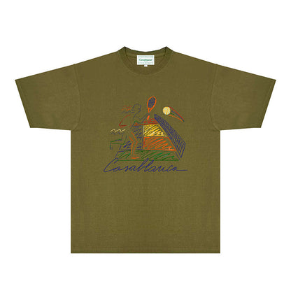 Casablanca T Shirts Fashion Print Street