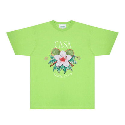 Casablanca T Shirts Fashion Print Street