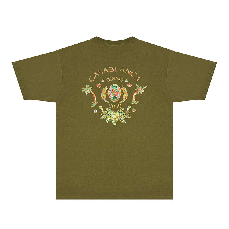 Casablanca T Shirts Fashion Print Street