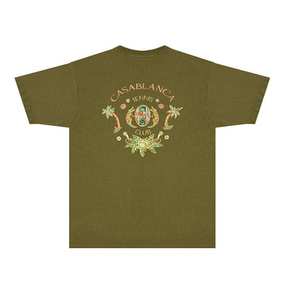 Casablanca T Shirts Fashion Print Street