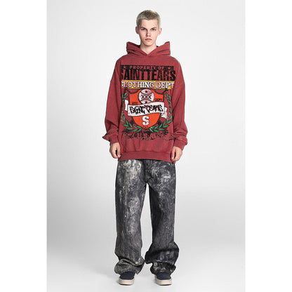 Unisex Hoodies Saint Michael Loose Hip Hop Sweater