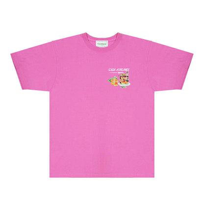Casablanca T Shirts Fashion Print Street