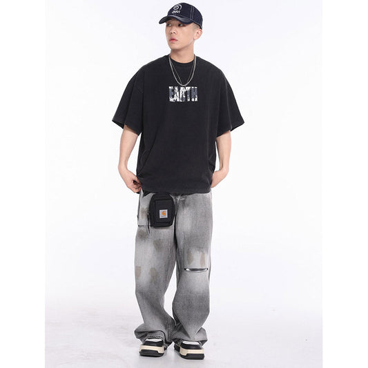 Unisex T-Shirts FAR. ARCHIVE EARTH VINTAGE Distressed Loose T-shirt