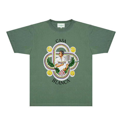 Casablanca T Shirts Fashion Print Street