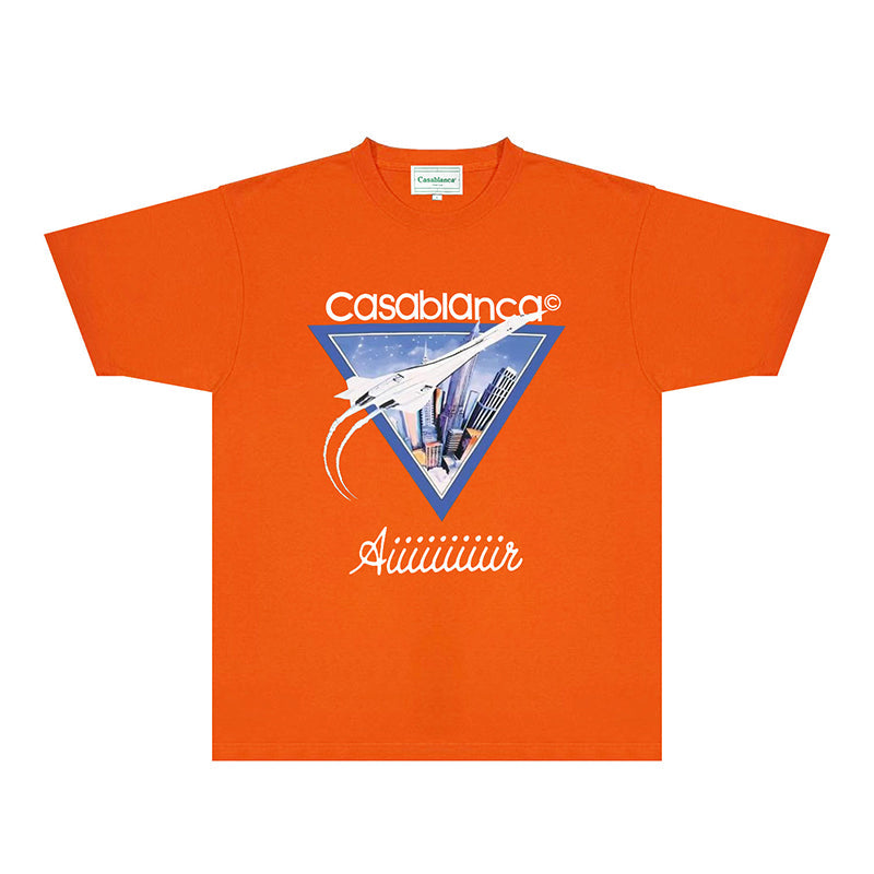 Casablanca T Shirts Fashion Print Street