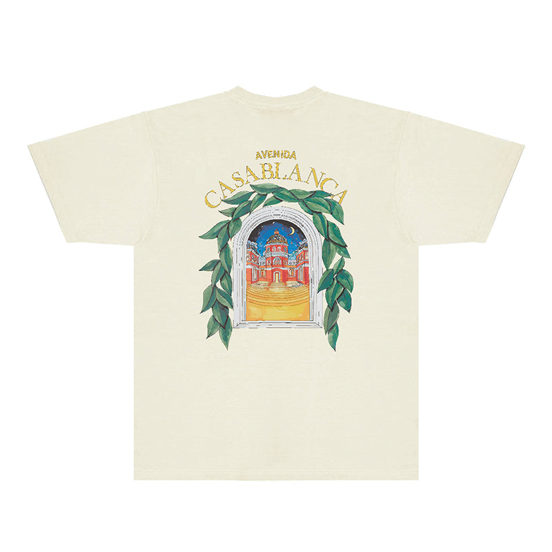 Casablanca T Shirts Fashion Print Street