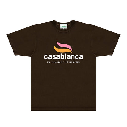 Casablanca T Shirts Fashion Print Street