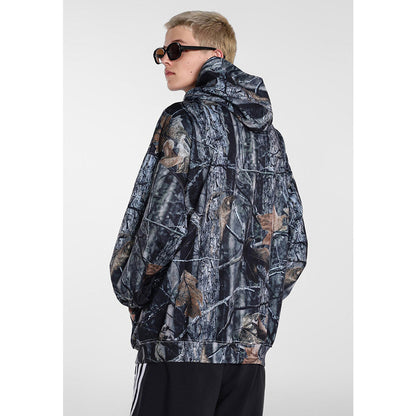 Unisex Hoodies Saint Michael Camouflage Tree Texture Hoodie