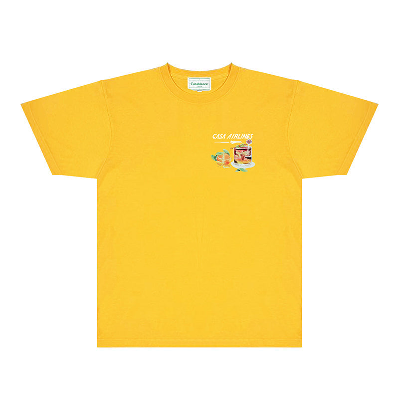 Casablanca T Shirts Fashion Print Street