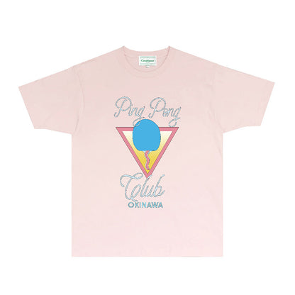 Casablanca T Shirts Fashion Print Street