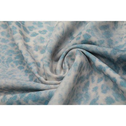 Unisex Sun Protection Shirt Blue Leopard Long-sleeved Jacket