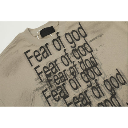 Unisex T-Shirts FOG Dirty Casual Loose T-Shirts