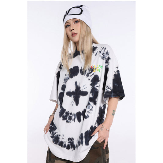 Unisex T-Shirts GALLERY DEPT Tie-Dye Loose Casual T-Shirt
